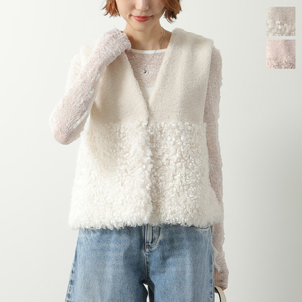 楽天市場】PASSIONE パシオーネ ベスト 536411 レディース ボア ジレ V