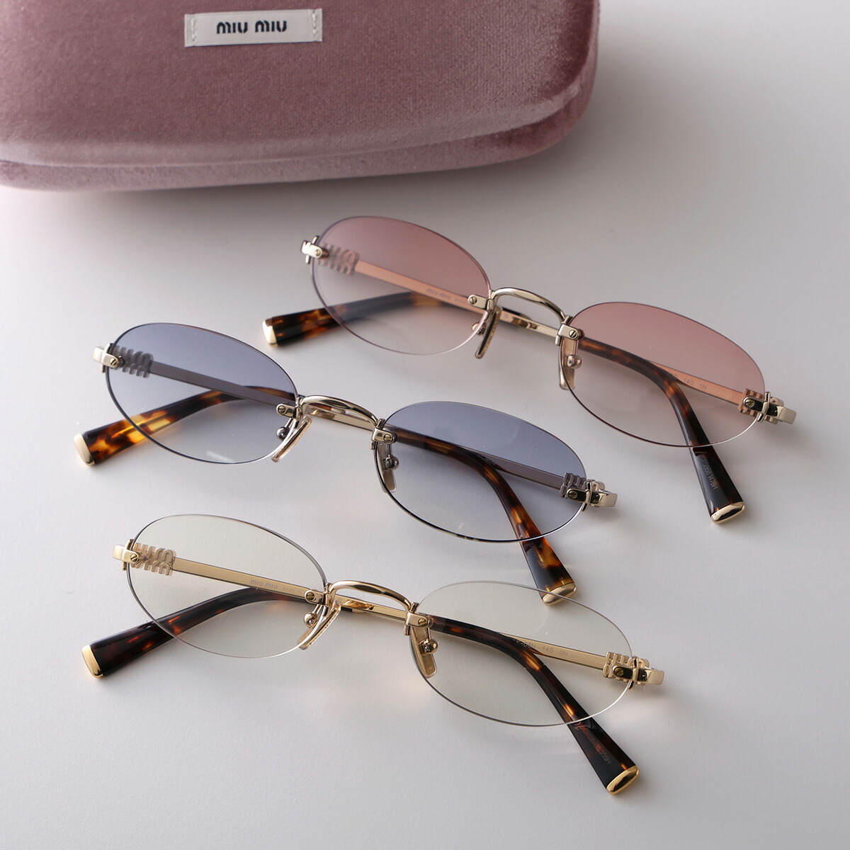 楽天市場】MIUMIU ミュウミュウ サングラス SMU A54 レディース