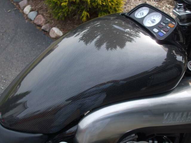 楽天市場】バイク ボディパーツ カーボン ダミータンクカバーヤマハ V
