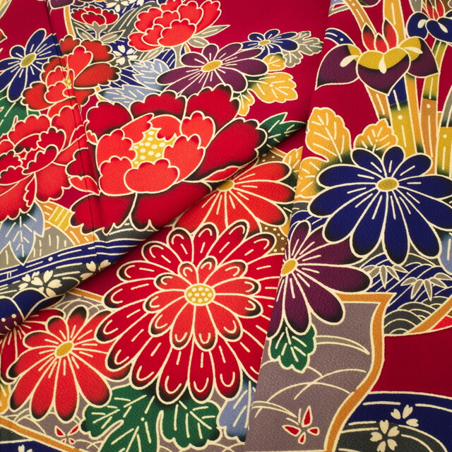 楽天市場】【中古】 振袖 リサイクル 着物 正絹 成人式 フォーマル 京