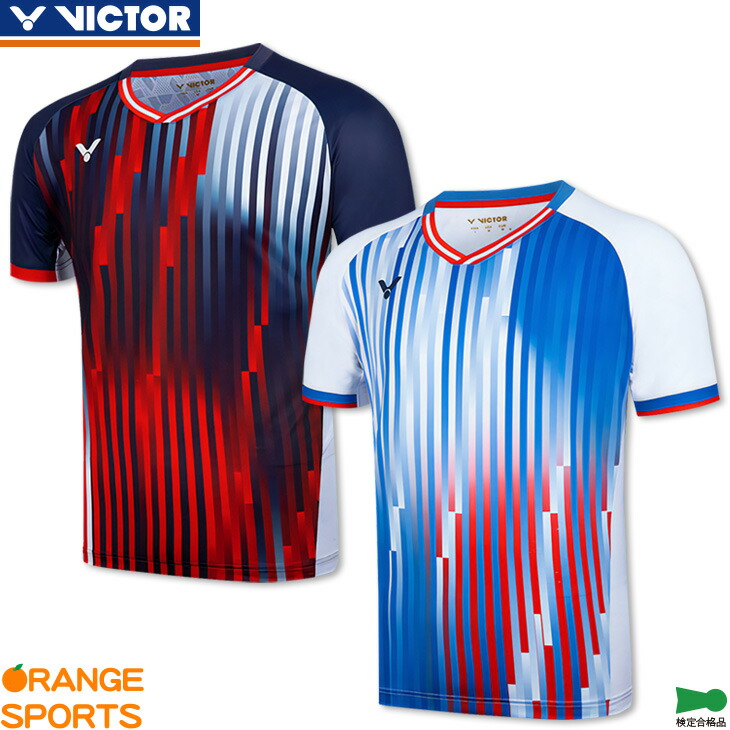 楽天市場】ビクター バドミントンウェア ゲームシャツ T-50050 ユニ
