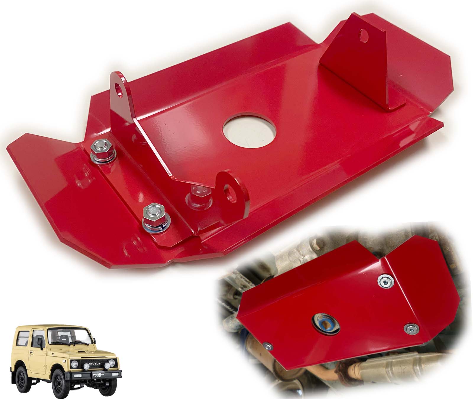 楽天市場】ジムニー用ハイテン鋼製トランスファー・スキッドガード