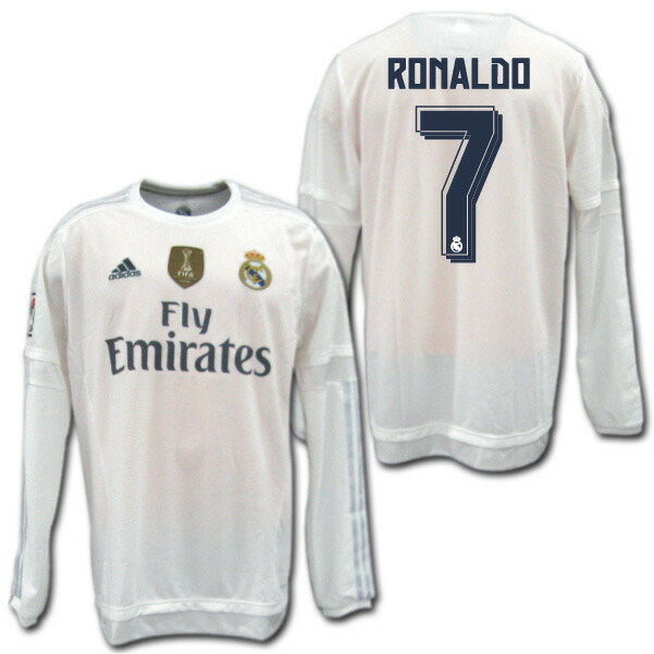 16-17 レアル・マドリード RONALDO 背番号7 長袖 シャツ 16-17 レアル