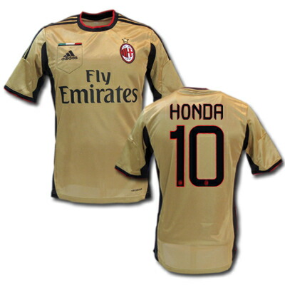 楽天市場】【背番号10】 ACミラン 13/14 サード(金) #10 HONDA 本田
