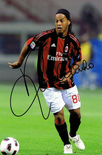 楽天市場】10/11 ACミラン オフィシャル 【ロナウジーニョ】 直筆