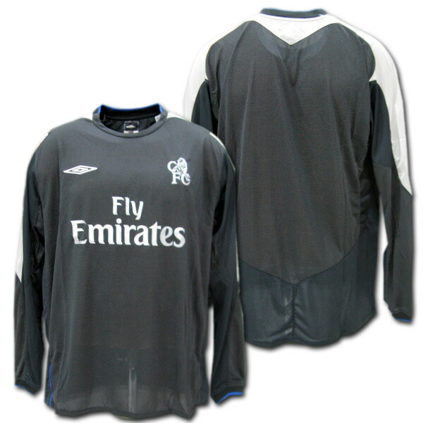 03-05 チェルシー アウェイ 15番 ドログバ 長袖 レトロスタイル 03-05