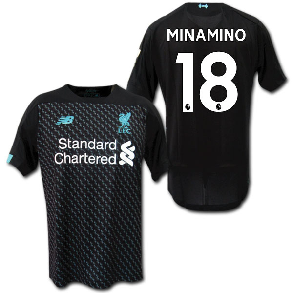 楽天市場】19/20 リバプール 3rd（黒） ＃18 MINAMINO 南野拓実選手