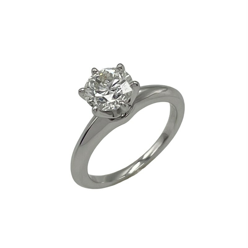 楽天市場】ティファニー pt950 ソリティアリングの通販