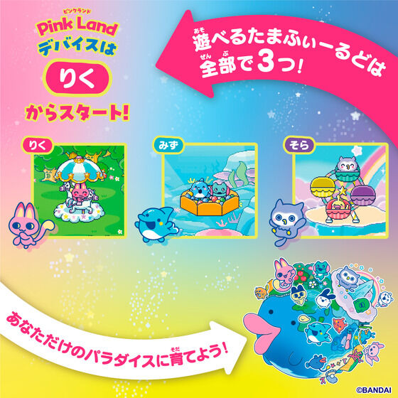 楽天市場】【送料無料】 Tamagotchi Paradise - Pink Land たまごっち