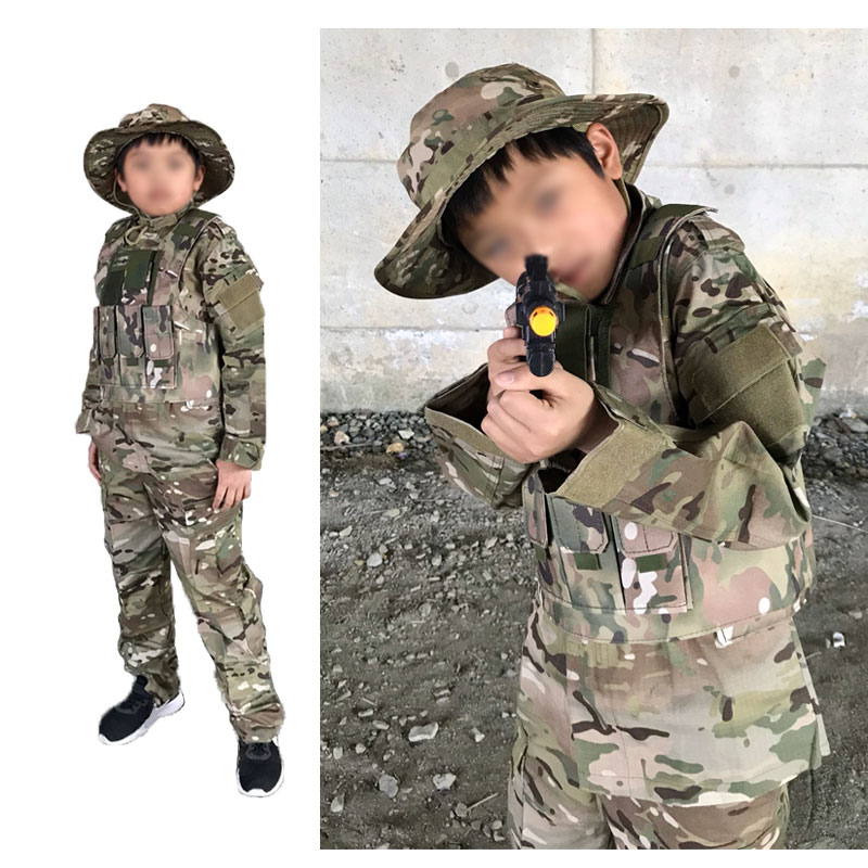 楽天市場】【特価品】【選べる帽子】キッズ迷彩服セット 5点入り