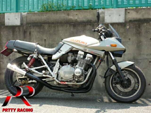 楽天市場】PRETTYRACING SPIDER SUZUKI GSX750S刀 分割式 4-1管