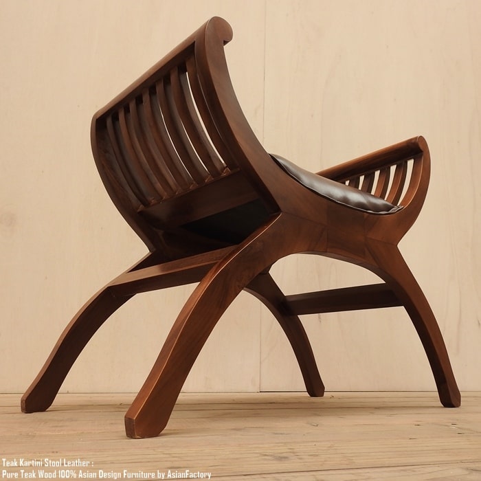 楽天市場】チーク無垢材 カルティニチェア レザー TB ティーブラウン