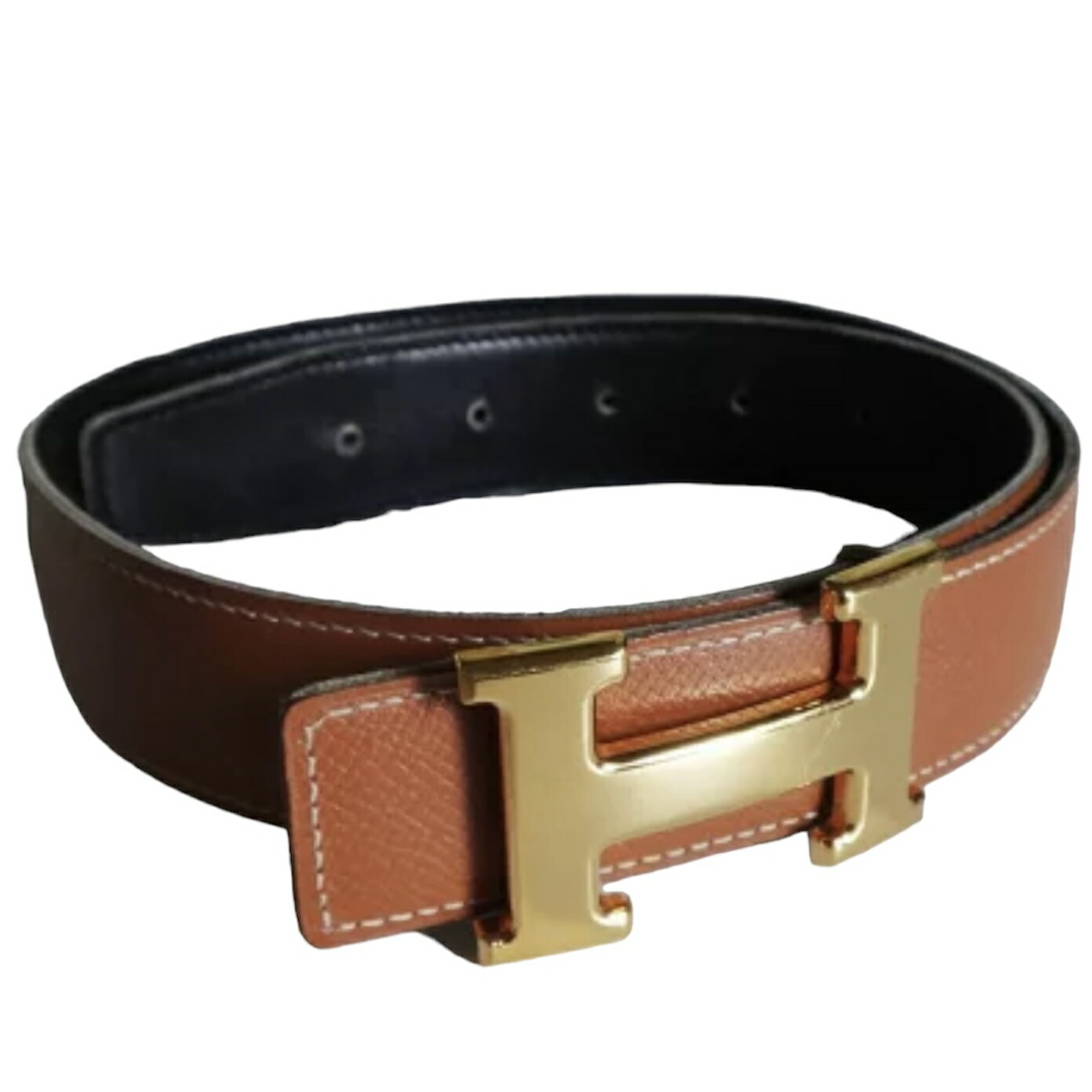 楽天市場】HERMES エルメス Hベルト メンズ レディース ＃65 ブラウン