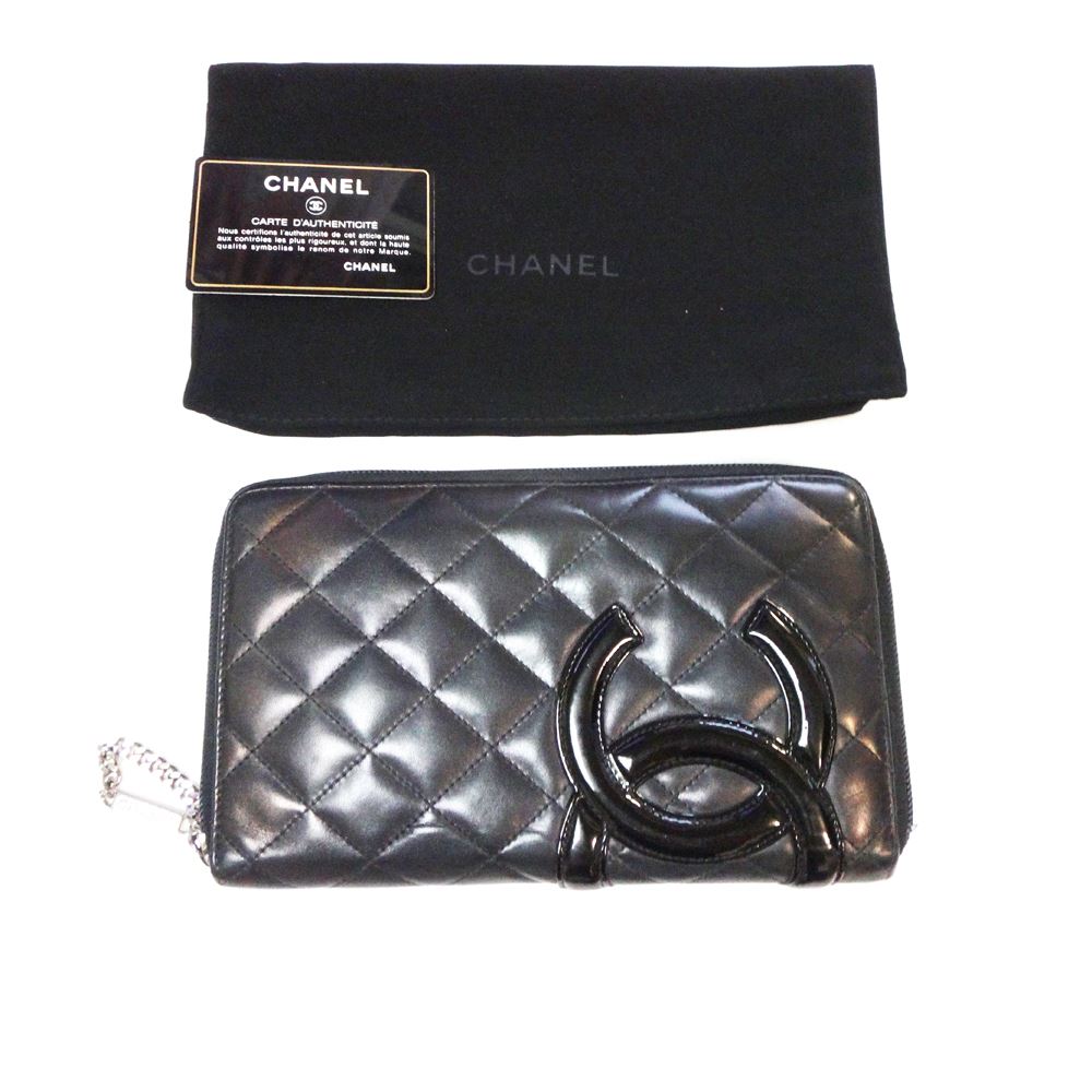 楽天市場】CHANEL シャネル カンボン 長財布 ZIP ラウンド長財布