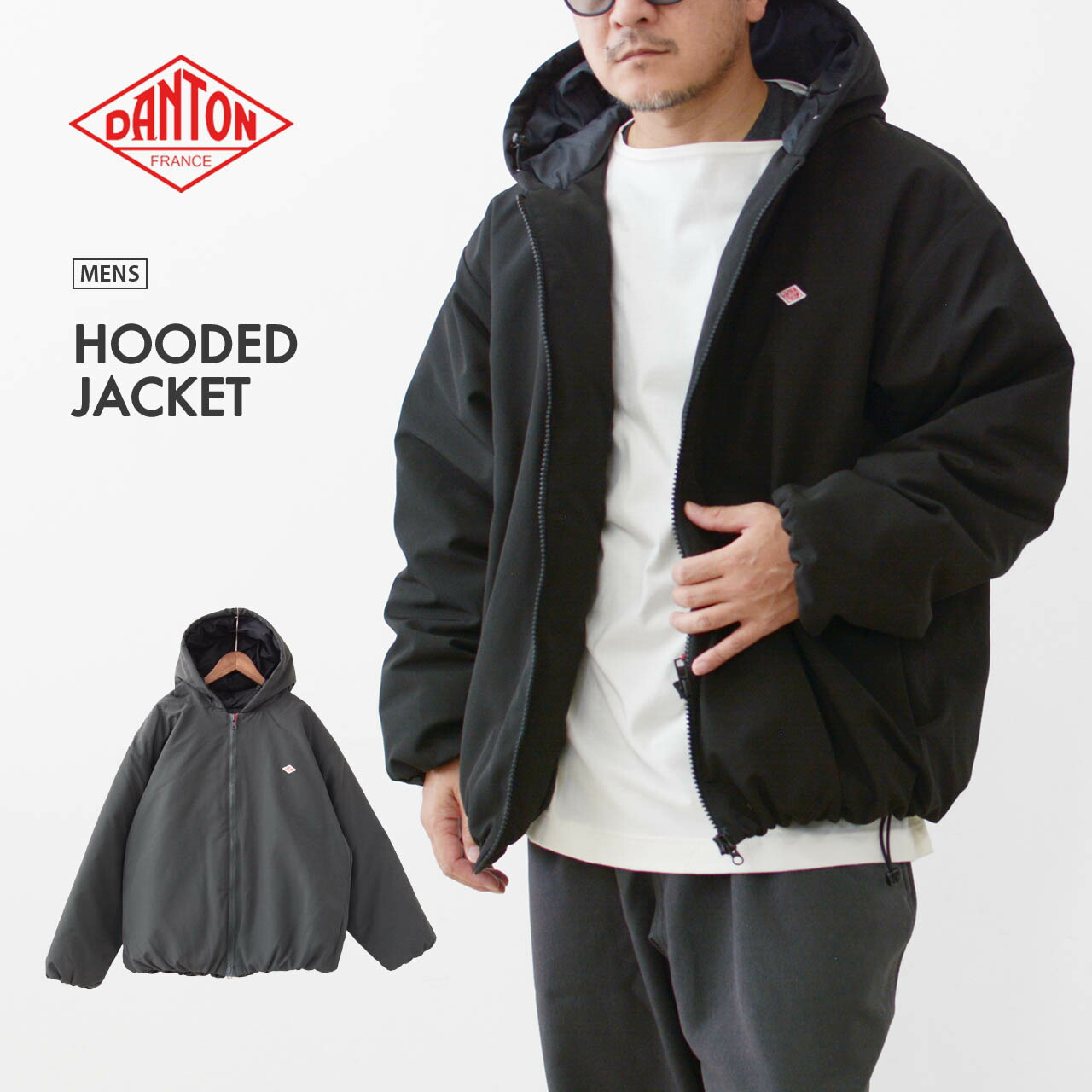 楽天市場】DANTON [ダントン] M HOODED JACKET [DT-A0531TET
