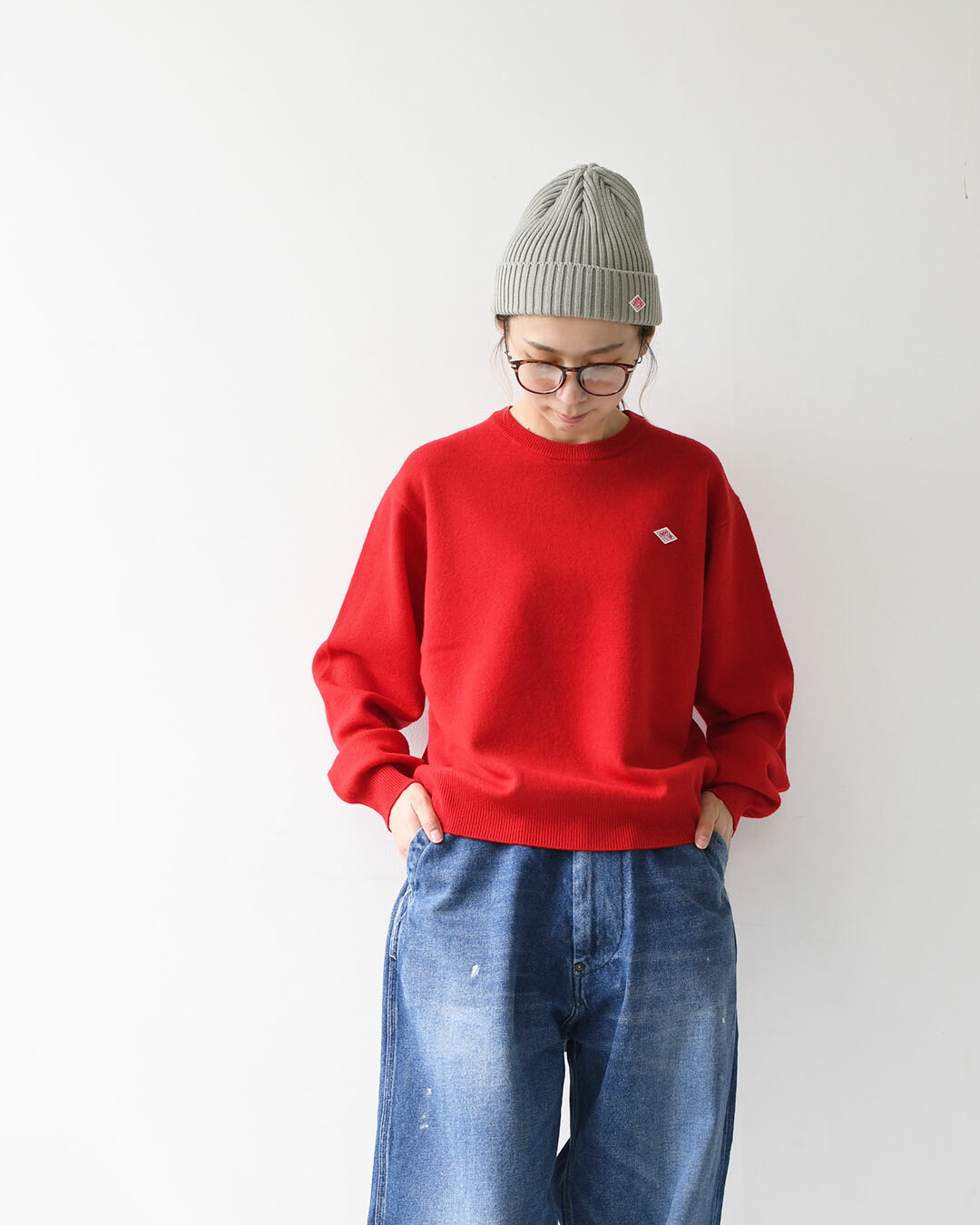 楽天市場】DANTON [ダントン] W LAMBSWOOL CREW NECK KNIT PULLOVER