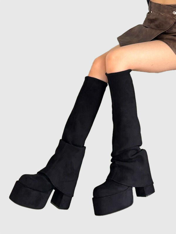 楽天市場】EMODA エモダ 厚底 ブーツ レディース 厚底ブーツ 11cm