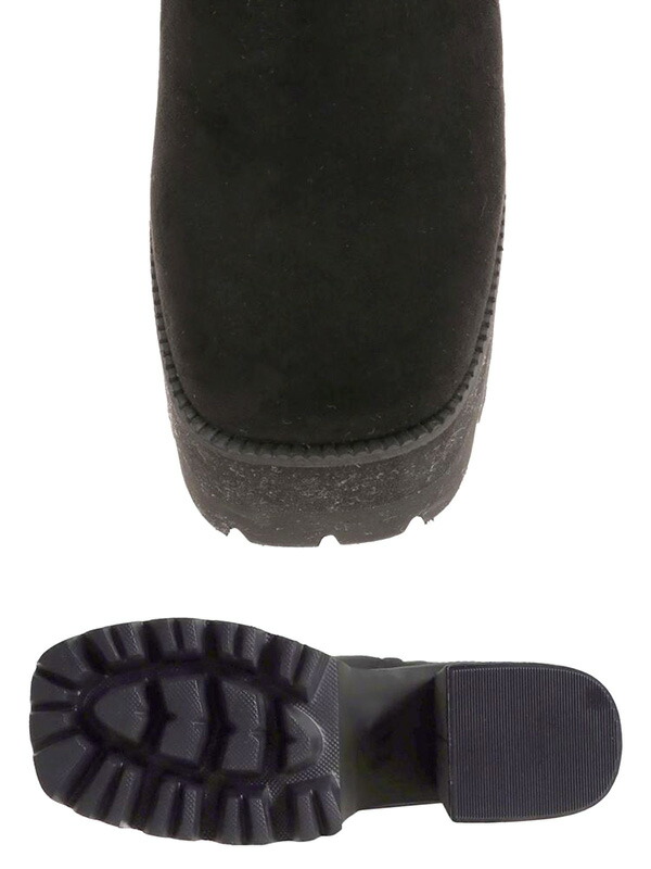 楽天市場】EMODA エモダ 厚底 ブーツ スクエア フィット ロング ブーツ