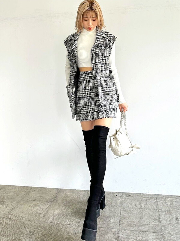 楽天市場】EMODA エモダ 厚底 ブーツ スクエア フィット ロング ブーツ