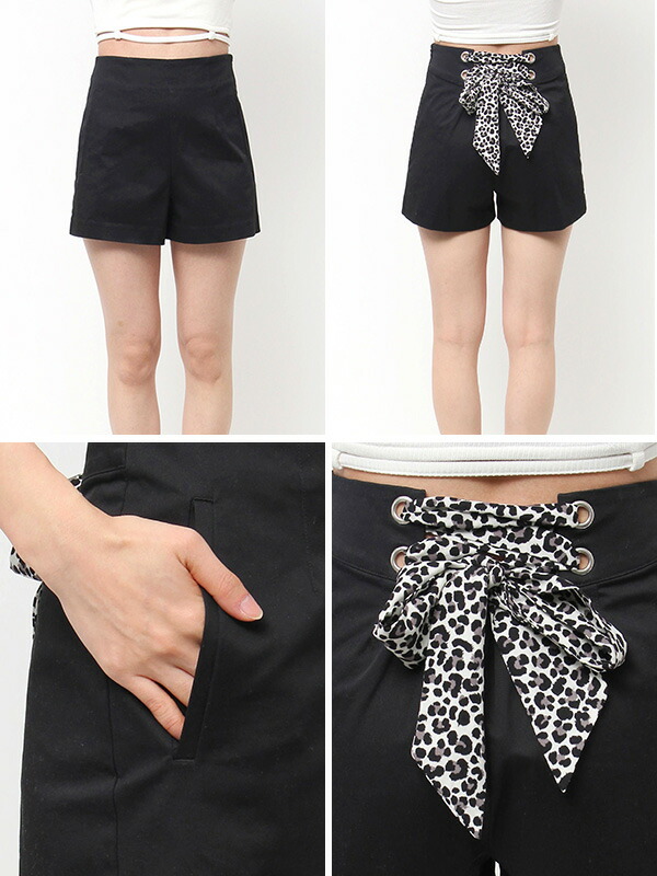 楽天市場】GYDA ジェイダ BACK LACE UP ショート パンツ 短パン