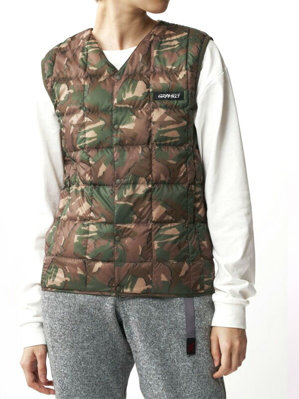 GRAMICCI×TAION コラボダウンセットアップベスト&パンツモカカーキ