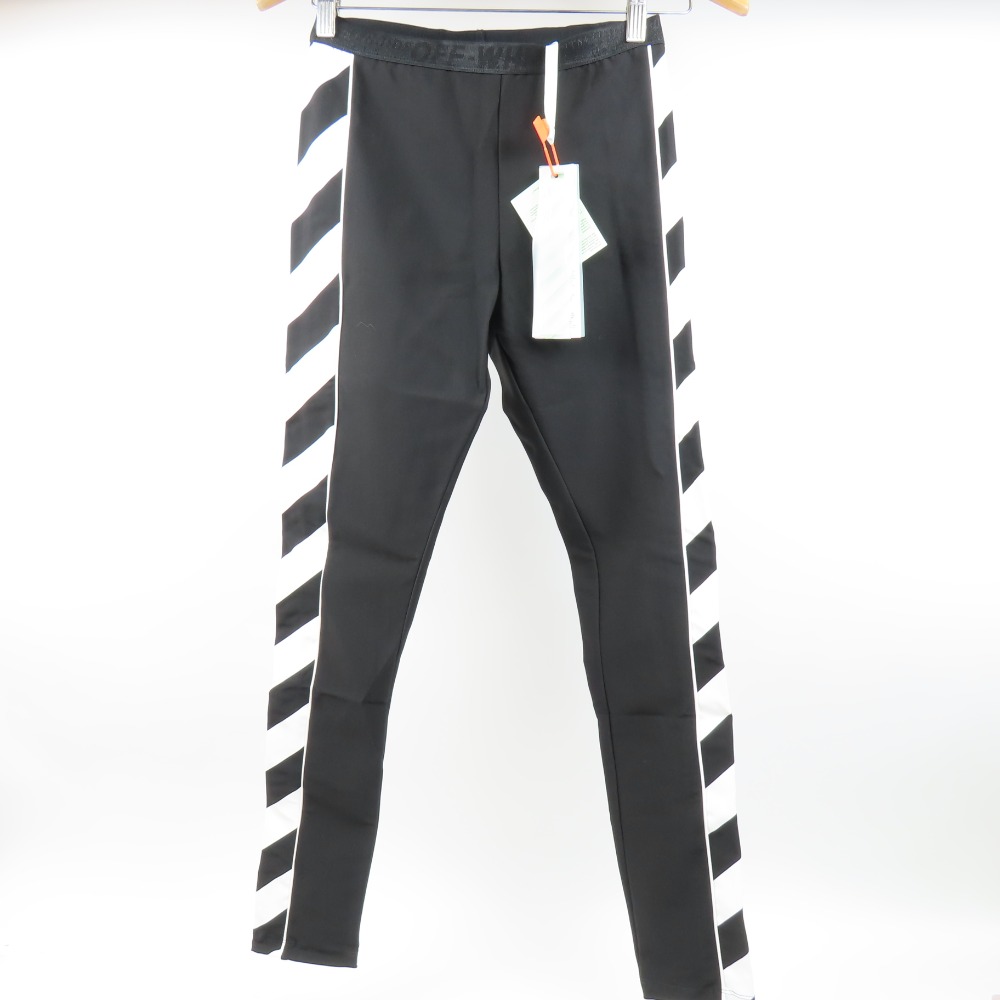 未使用品 OFF-WHITE オフホワイト 現行 アスレチックレギンスサイド