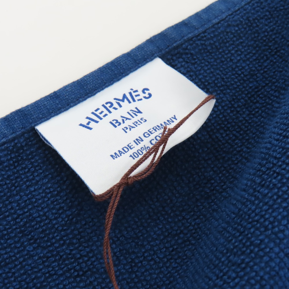 楽天市場】エルメス ビーチタオル ロゴ フリンジ タグ付 コットン100