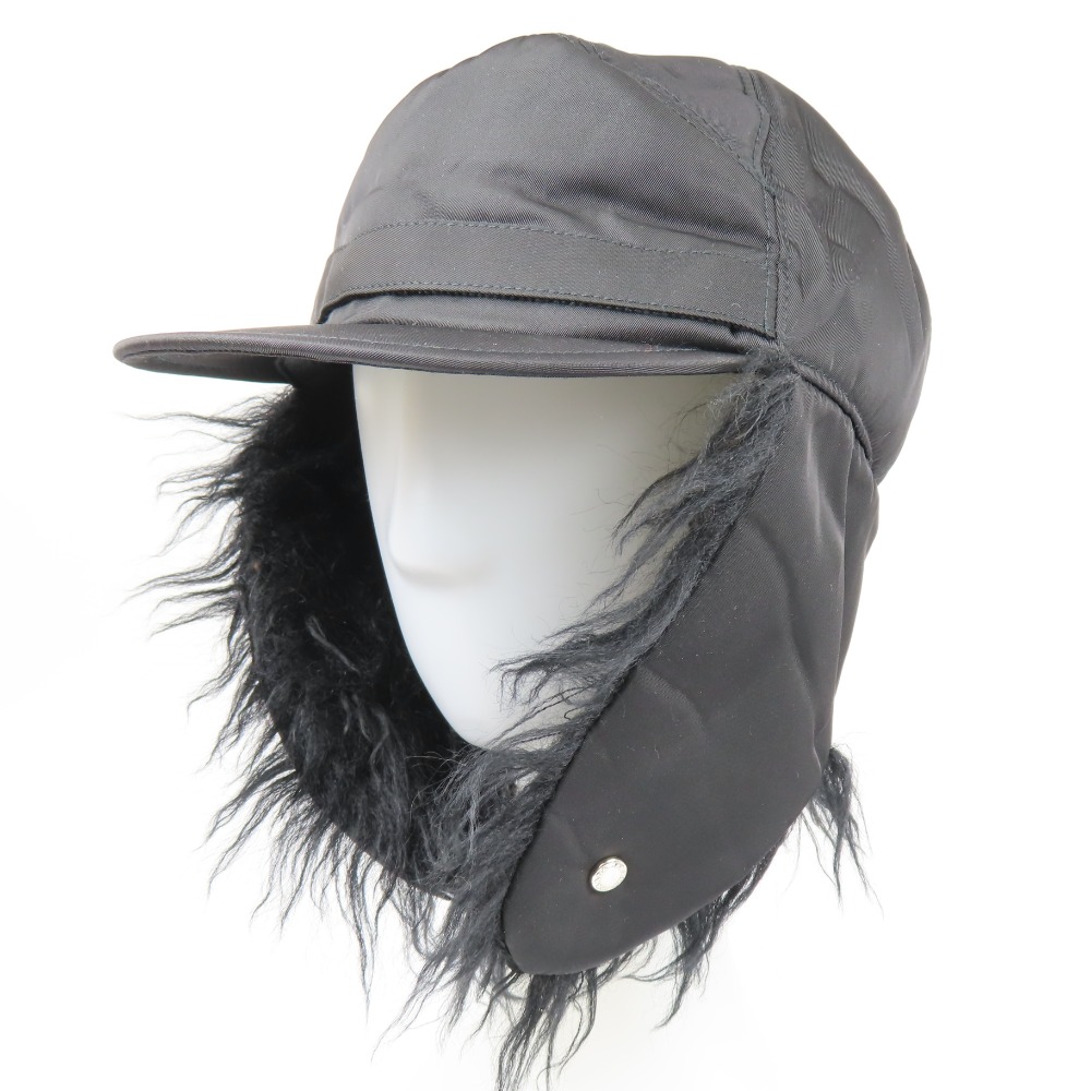 楽天市場】プラダ ファーフラップ L フライトキャップ 防寒 ハット