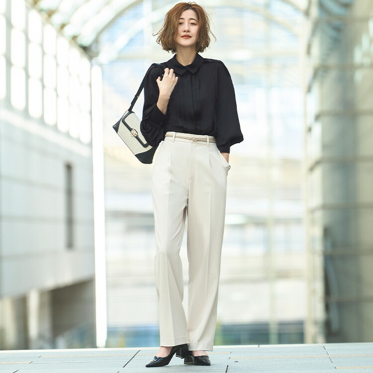 エクサントリーク ブラウス 白 EXCENTRIQUE | エクサントリーク