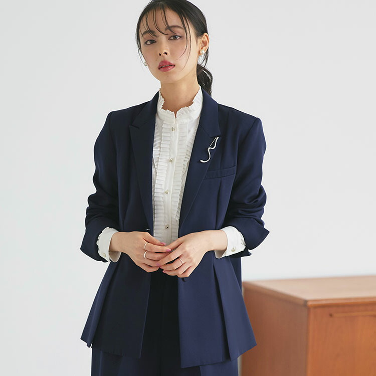 楽天市場】【洗える/ストレッチ】レディース セットアップ ママスーツ