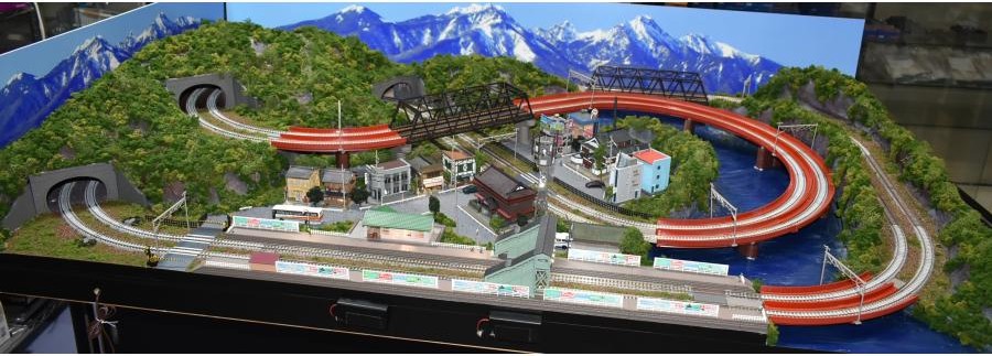 楽天市場】鉄道模型 ジオラマレイアウト Nゲージ用 複線150x90cm照明