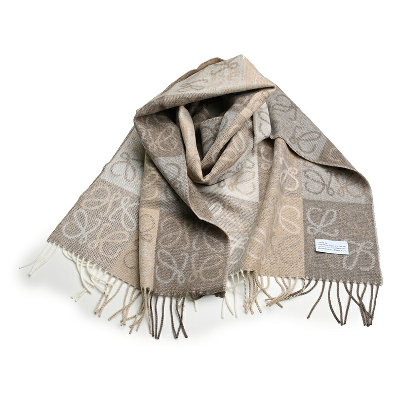 楽天市場】LOEWE ロエベ アナグラム スカーフ マフラー カシミヤ混