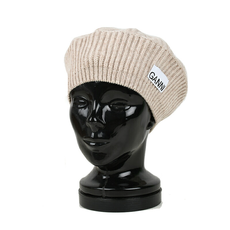 楽天市場】GANNI ガニー ブラジリアンサンド ベレー帽子 ニット