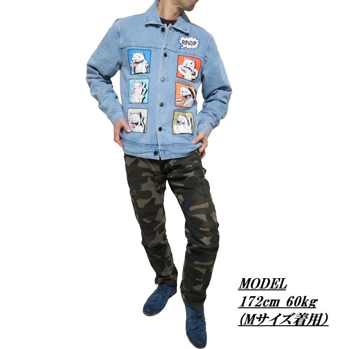 楽天市場】Gジャン/デニムジャケット メンズ リップンディップ RIPNDIP