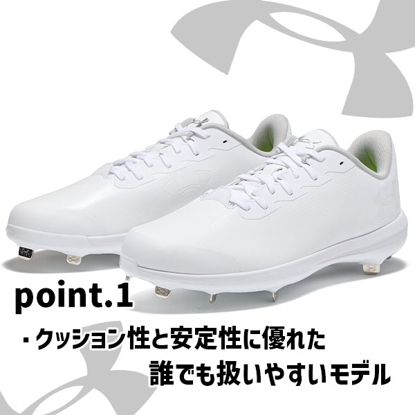 楽天市場】＼1日:5%OFFクーポン／ 【塗りPのみ可】 野球 スパイク 白