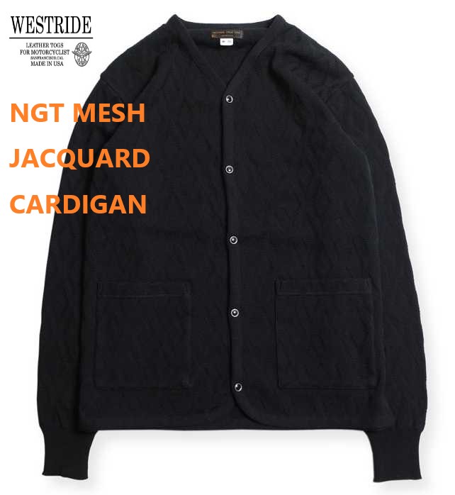 楽天市場】ウエストライド(WESTRIDE) NGT MESH JACQUARD CARDIGAN