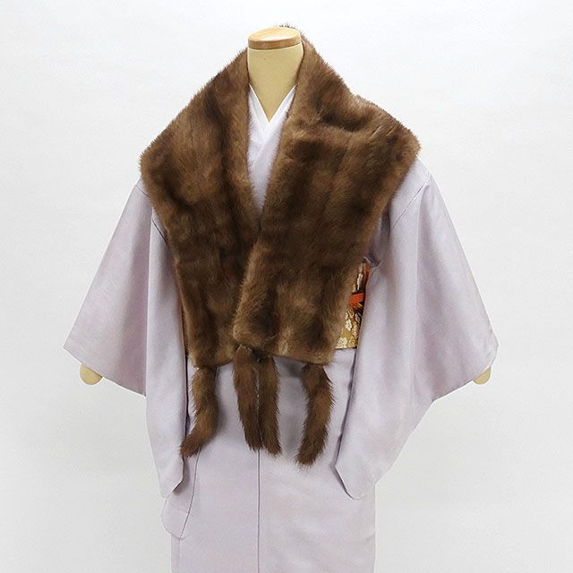 楽天市場】【ポイント10倍】ショール ミンク 毛皮 ストール リアル