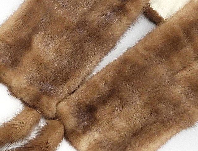 楽天市場】【ポイント10倍】ショール ミンク 毛皮 ストール リアル