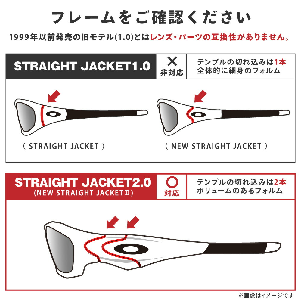 楽天市場】オークリー サングラス 交換レンズ ストレートジャケット