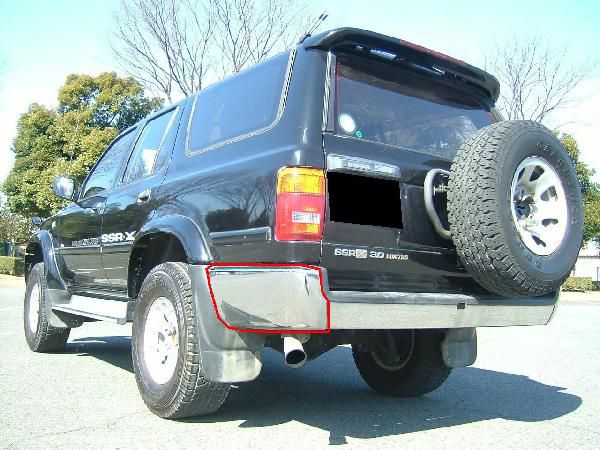 楽天市場】送料無料 ハイラックス サーフ 130系全年式 リヤ メッキ