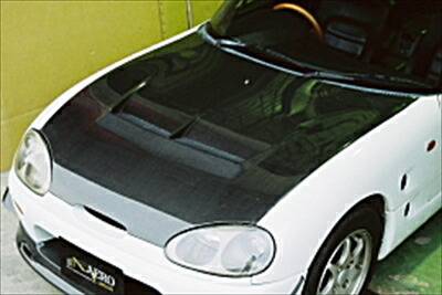 楽天市場】EA11 カプチーノ エアロボンネット フルカーボン : Autostyle