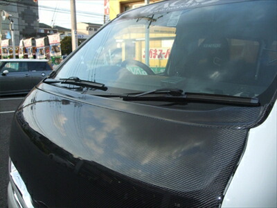 楽天市場】ハイエース 200系 標準ボディ ワイパーガード カーボン