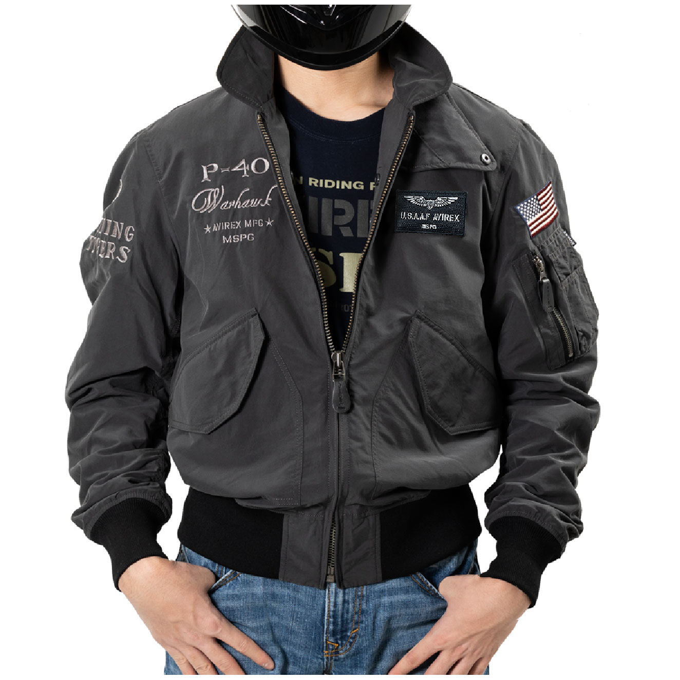 楽天市場】A2K1002 AVIREX CWU-36P WIND BREAK FLIGHT JACKET