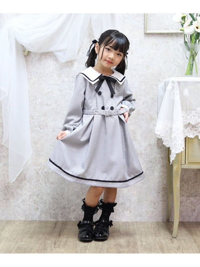 楽天市場】【SALE／30%OFF】襟付きWボタンワンピース axes femme kids