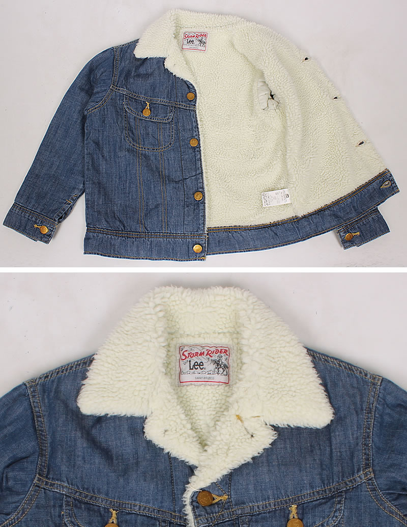 楽天市場】140・150cm キッズ Lee リー ボア ストームライダー/Gジャン