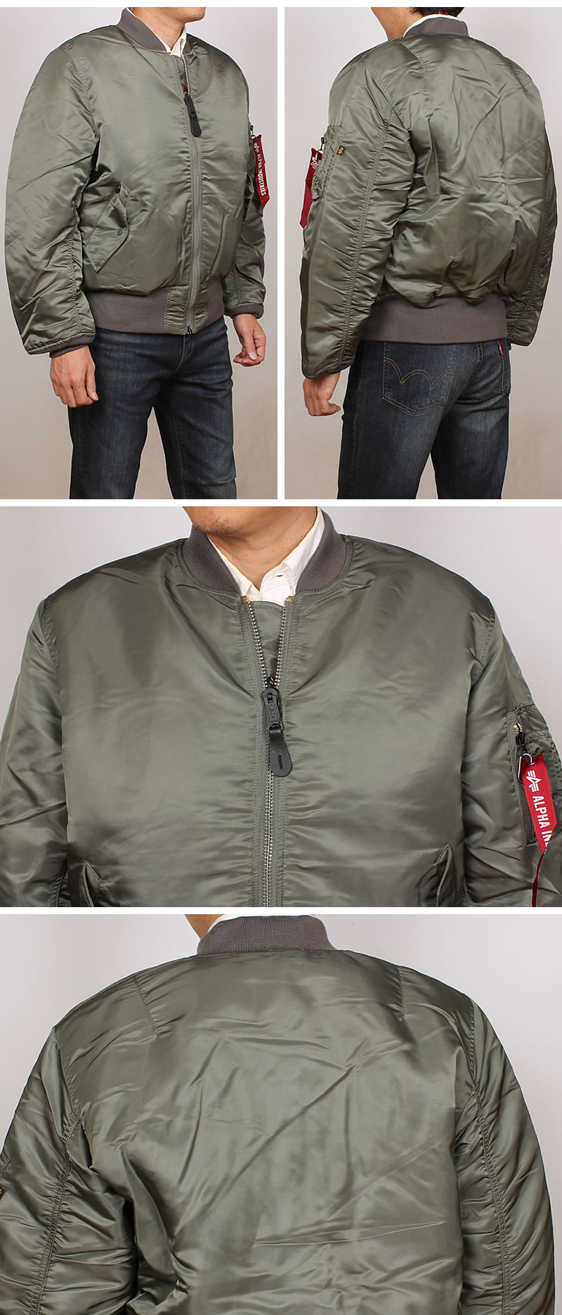 F11]希少 ALPHA MA-1フライトジャケットsize：L アルファ[検]B-15