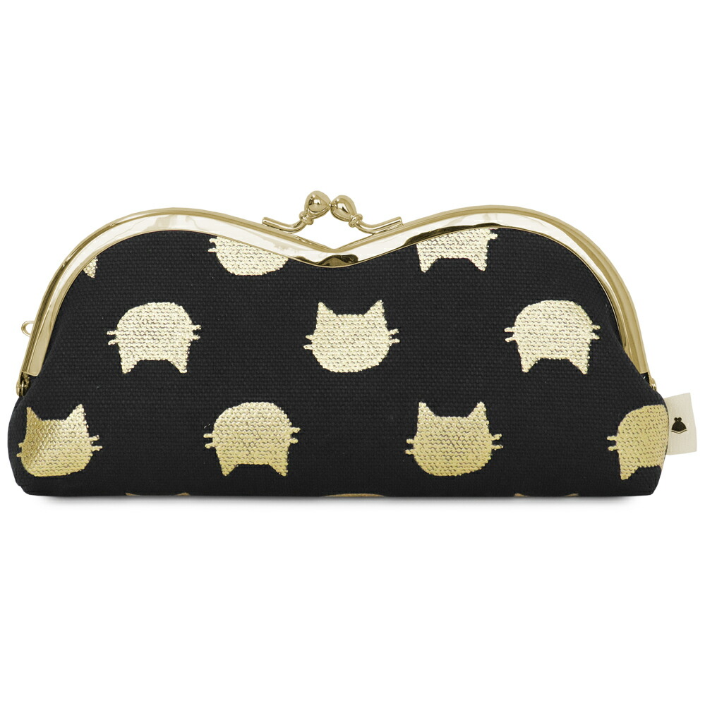 楽天市場】【在庫商品】山型がま口メガネケース【HAKUにゃんこ】 [M便