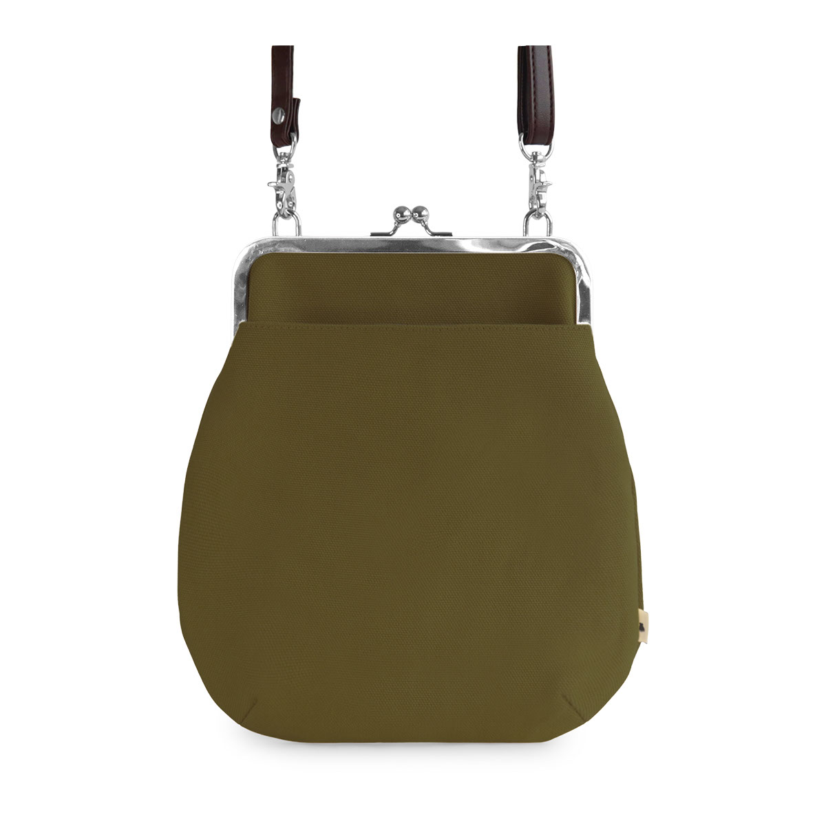 1840.ハンドメイド 18cm底板付きがま口バッグ フランシュリッペ 1840