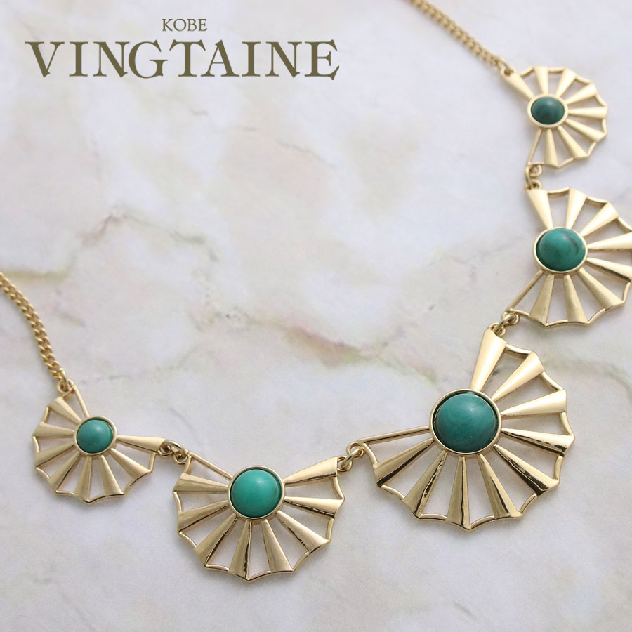 楽天市場】◇SALE◇ターコイズカラーデザインネックレス 可愛い 夏