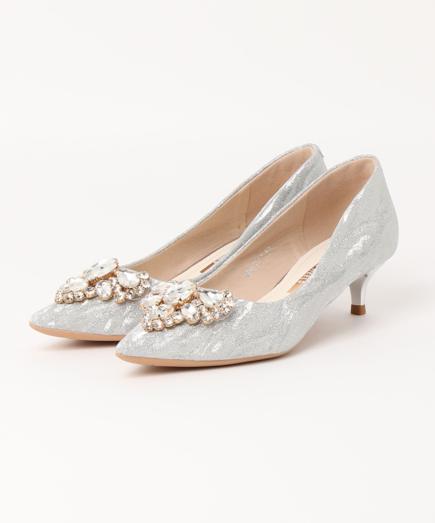 楽天市場】結婚式 パンプス シルバー ピンヒール ヒールパンプス